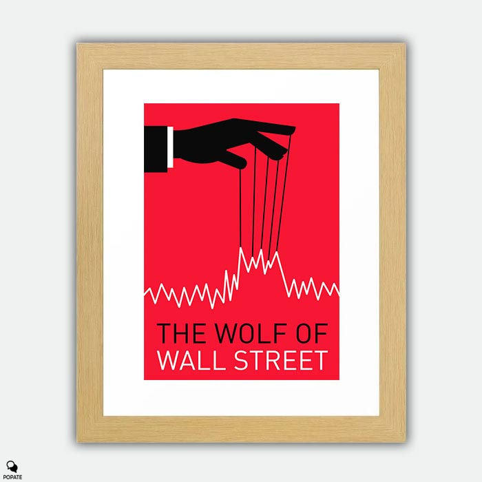 Thumbnail: The Wolf of Wall Street Minimalist Framed Print - Stock Prices