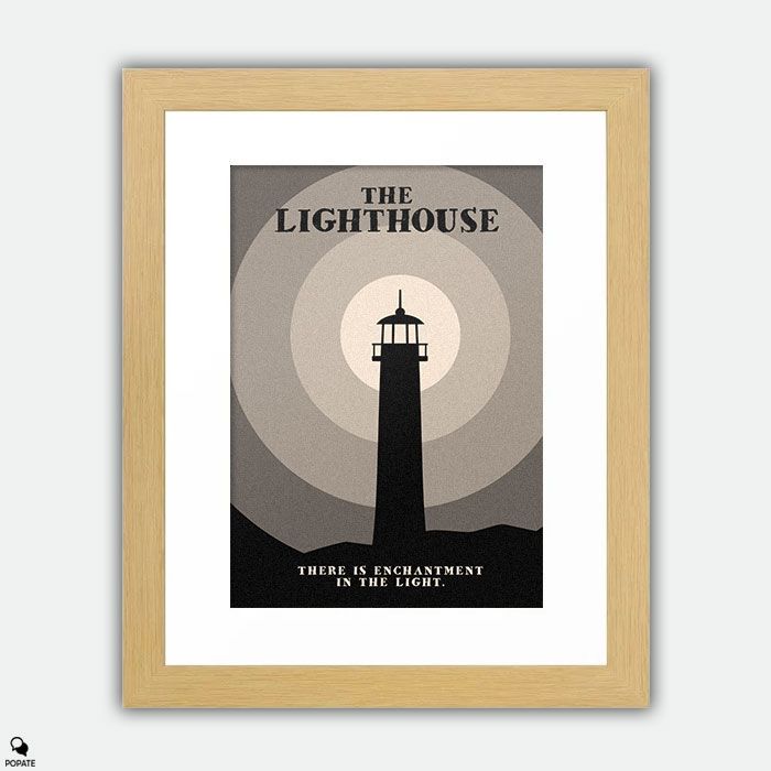 Thumbnail: The Lighthouse Minimalist Large Framed Print - Enchantment