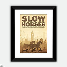 Slow Horses Minimalist Large Framed Print