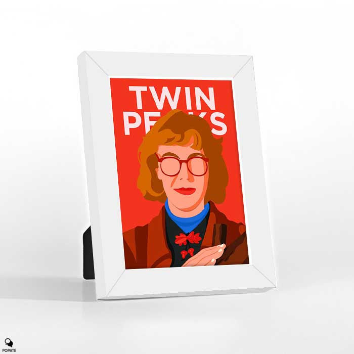 Thumbnail: Twin Peaks Minimalist Mini Framed Print - The Log Lady