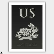 Us Minimalist Poster - Rabbit