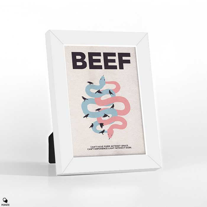 Thumbnail: BEEF Minimalist Mini Framed Print