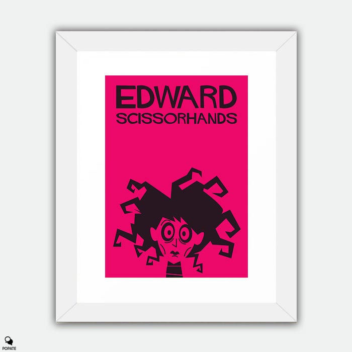 Thumbnail: Edward Scissorhands Saul Bass Style Vintage Framed Print #2