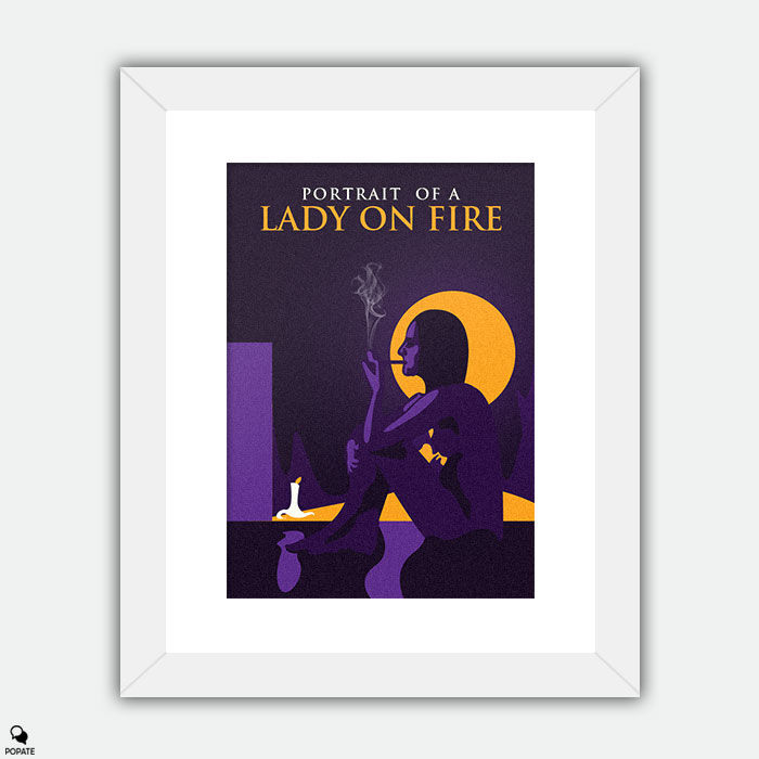 Thumbnail: Portrait of a Lady on Fire Minimalist Large Framed Print