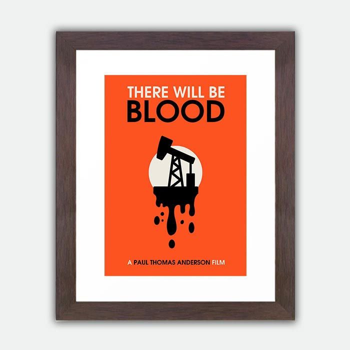 Thumbnail: There Will Be Blood Minimalist Vintage Large Framed Print