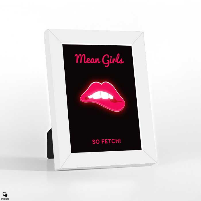 Thumbnail: Mean Girls Minimalist Mini Framed Print - So Fetch