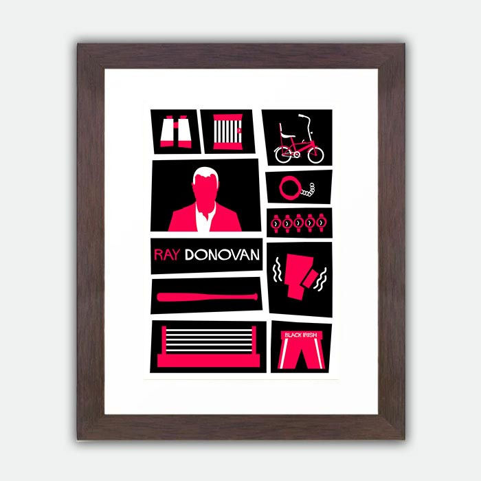 Thumbnail: Ray Donovan Saul Bass Style Alternative Framed Print