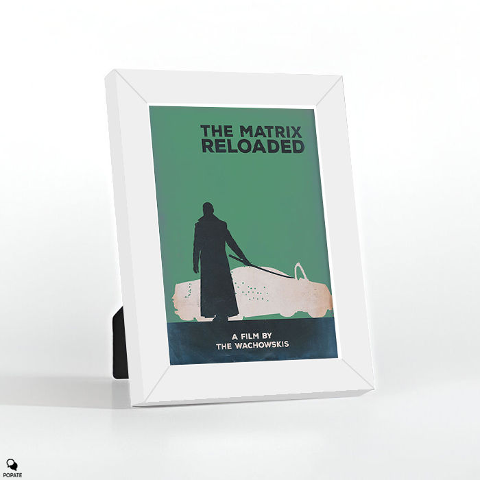 Thumbnail: The Matrix Reloaded Minimalist Mini Framed Print - Highway