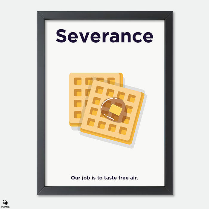 Severance Minimalist Mini Framed Print - Waffle Party