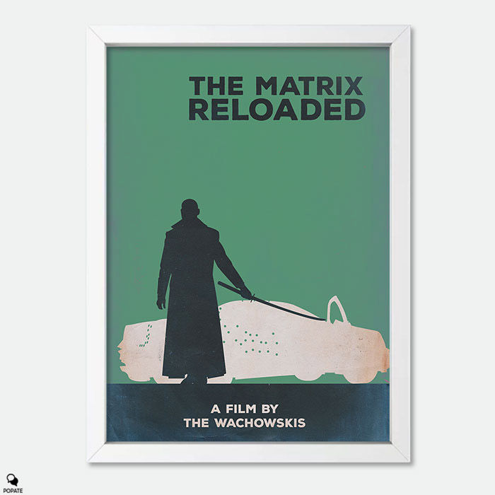 Thumbnail: The Matrix Reloaded Minimalist Mini Framed Print - Highway