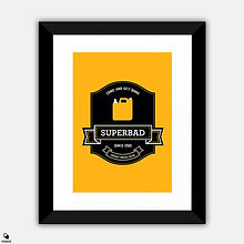 Superbad Alternative Framed Print - Label