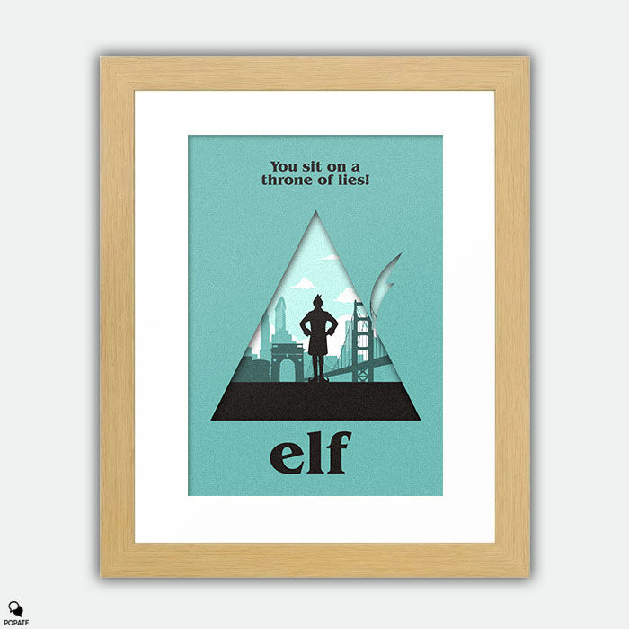 Thumbnail: Elf Minimalist large Framed Print - New York City
