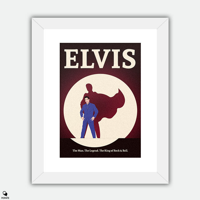 Thumbnail: Elvis Minimalist Large Framed Print