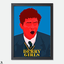 Derry Girls Minimalist Mini Framed Print - James