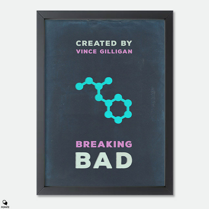 Breaking Bad Minimalist Mini Framed Print - Molecule