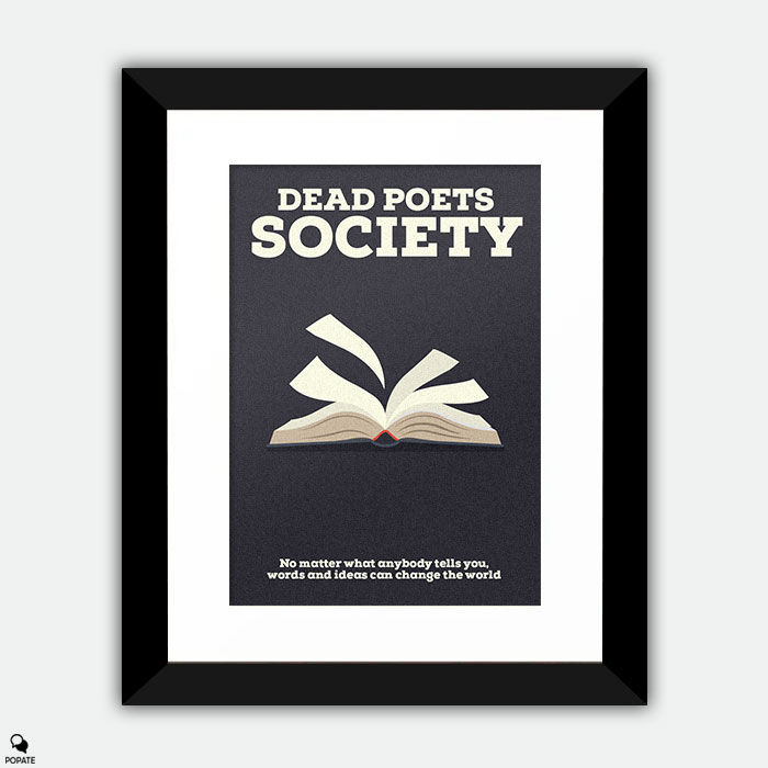 Dead Poets Society Minimalist Framed Print - Understanding Poetry