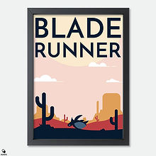Blade Runner Alternative Mini Framed Print - Tortoise