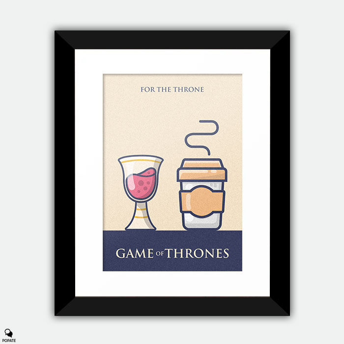 Game of Thrones Minimalist Framed Print - Long Live The Queen
