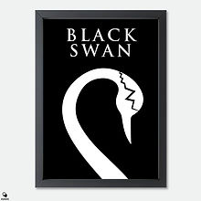 Black Swan Minimalist Mini Framed Print