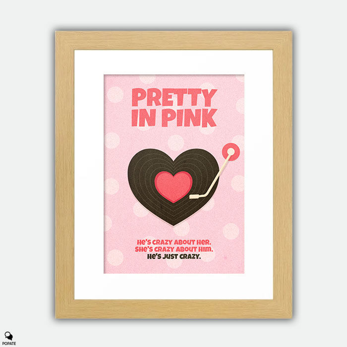 Thumbnail: Pretty In Pink Alternative Minimalist Framed Print - Trax