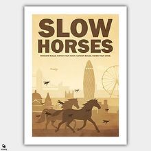 Slow Horses Minimalist Poster - Cicadas