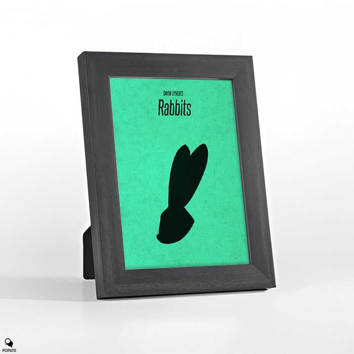 Thumbnail: Rabbits Minimalist Mini Framed Print