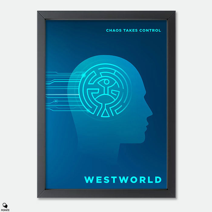 Westworld Alternative Mini Framed Print - Chaos Takes Control