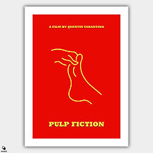 Pulp Fiction Minimalist Poster - Foot Massage