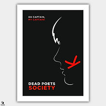 Dead Poets Society Minimalist Poster - Oh Captain!