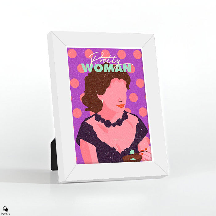 Thumbnail: Pretty Woman Minimalist Vintage Mini Framed Print - Rescue