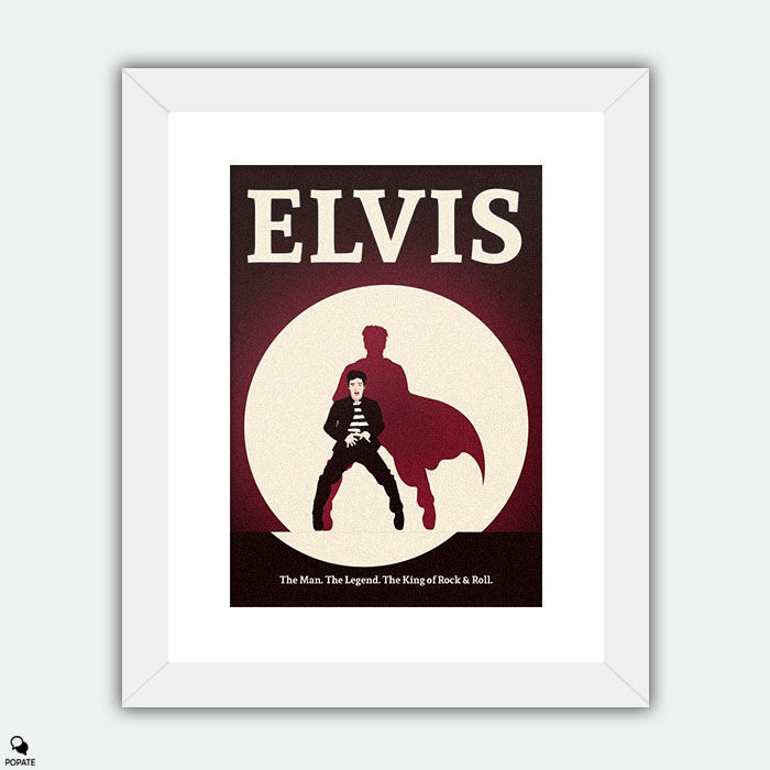 Thumbnail: Elvis Minimalist Large Framed Print 3