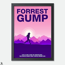 Forrest Gump Minimalist Mini Framed Print