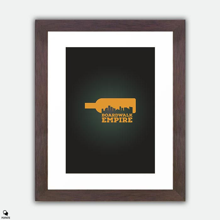 Thumbnail: Boardwalk Empire Minimalist Framed Print - Atlantic City