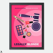 Legally Blonde Minimalist Mini Framed Print