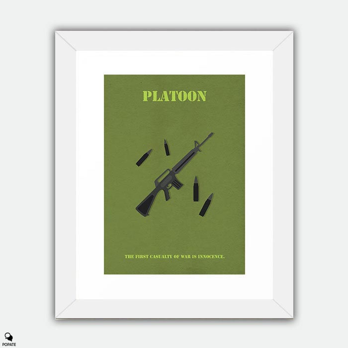 Thumbnail: Platoon Minimalist Large Framed Print