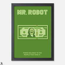 Mr. Robot Alternative Mini Framed Print - Power