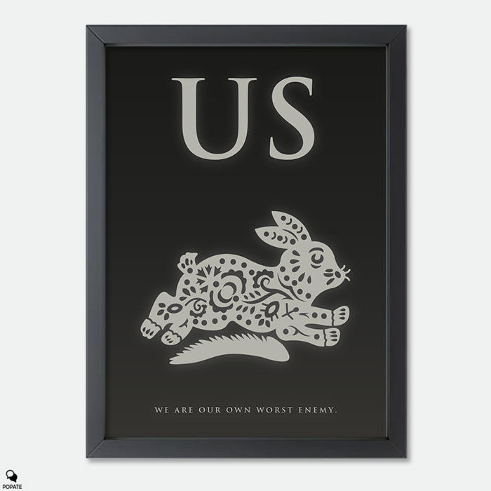 Us Minimalist Mini Framed Print - Rabbit