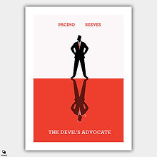 The Devil's Advocate Minimalist Poster