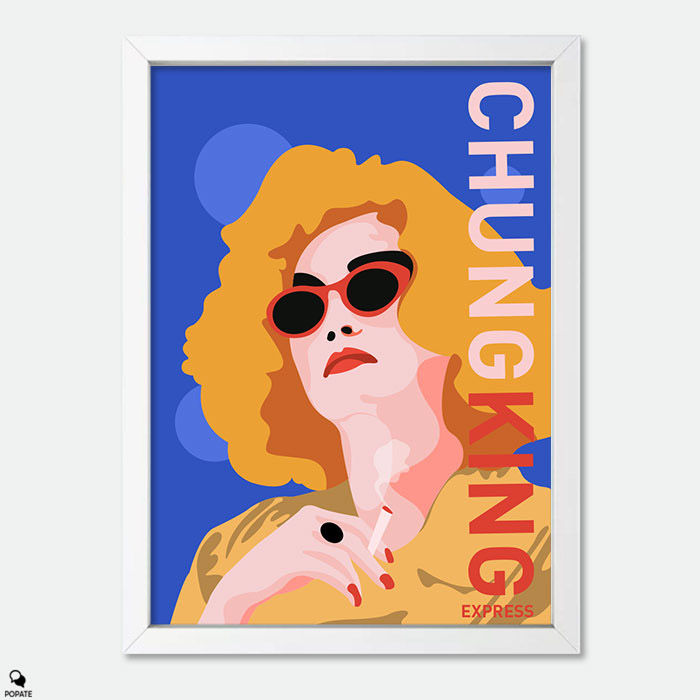 Thumbnail: Chungking Express Alternative Mini Framed Print - Woman in blonde wig