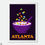 Thumbnail: Atlanta Minimalist Mini Framed Print - Cereal