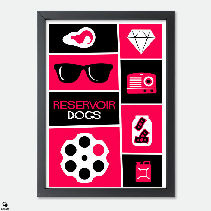 Reservoir Dogs Saul Bass style Vintage Mini Framed Print