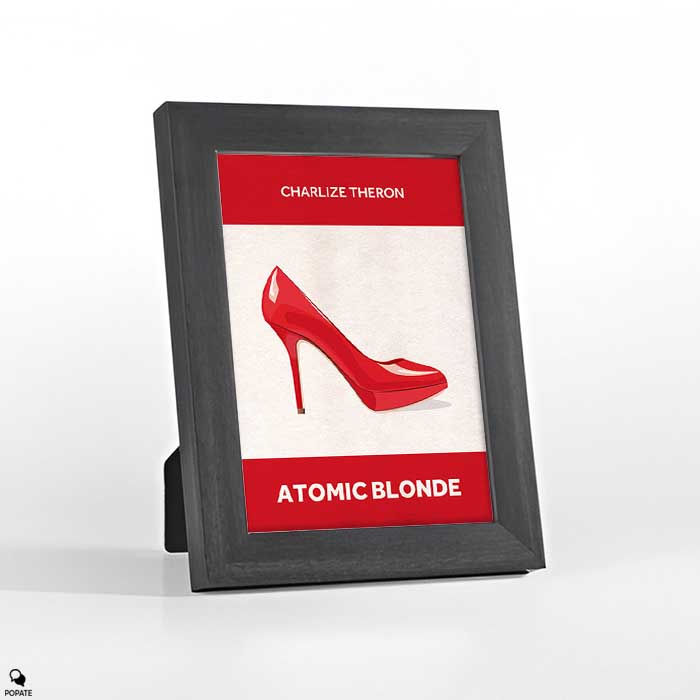 Thumbnail: Atomic Blonde Minimalist Mini Framed Print