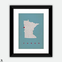 Fargo Vintage Framed Print