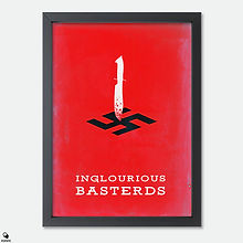 Inglourious Basterds Minimalist Mini Framed Print