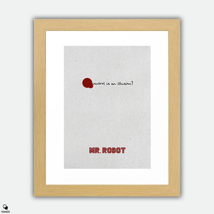 Thumbnail: Mr. Robot Minimalist Framed Print