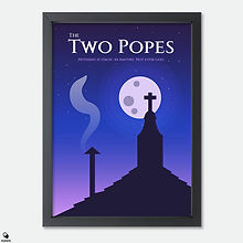 The Two Popes Minimalist Mini Framed Print