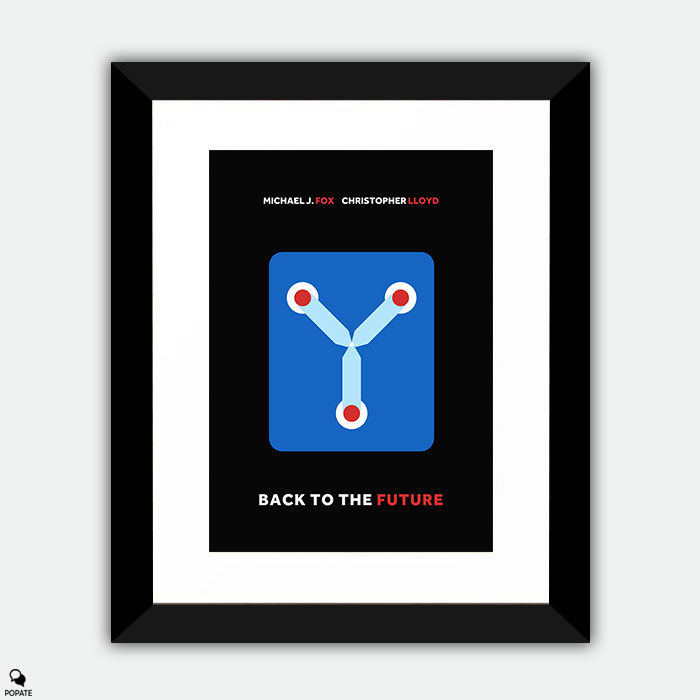 Back To The Future Minimalist Framed Print