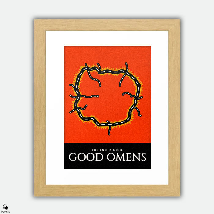 Thumbnail: Good Omens Minimalist Framed Print - M25