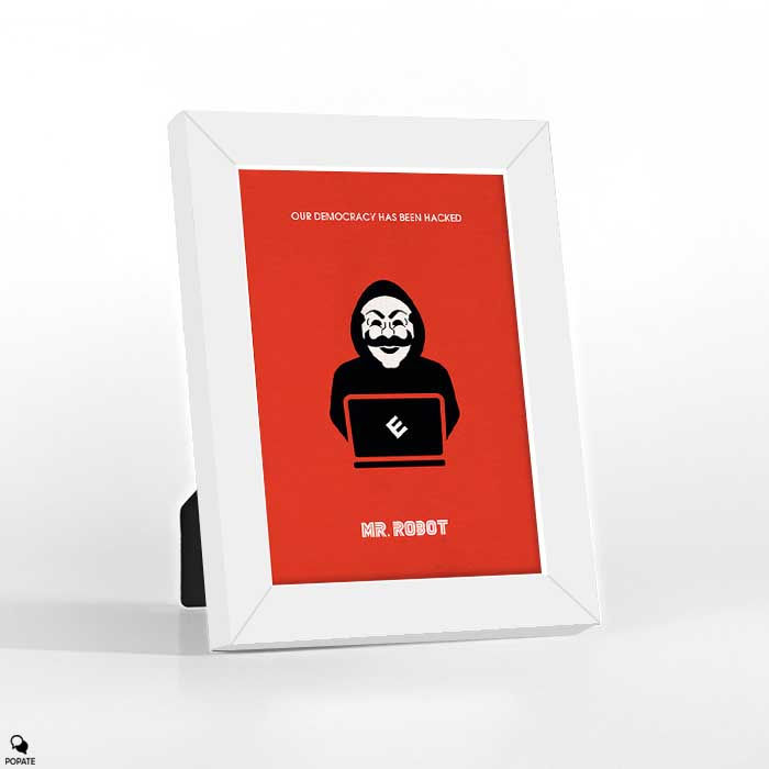 Thumbnail: Mr. Robot Alternative Mini Framed Print - Hacking