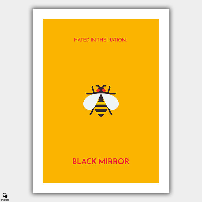 Black Mirror Minimalist Poster - Hated in the Nation